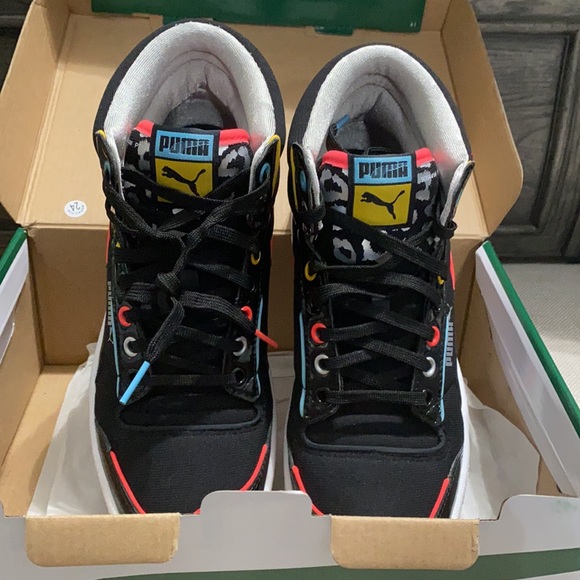 PUMA Hi-Top Ralph Simpson Multi Colored Women’s Sneakers - Picture 3 of 5